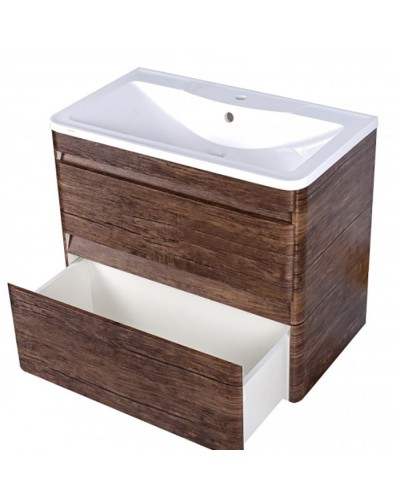 Тумба под раковину Style Line Атлантика Люкс Plus 60 СС-00002205 подвесная Старое дерево