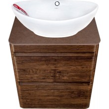 Тумба под раковину Style Line Атлантика Люкс Plus 60 СС-00002205 подвесная Старое дерево