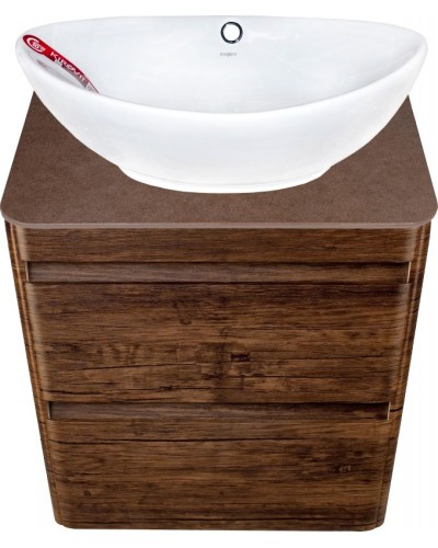 Тумба под раковину Style Line Атлантика Люкс Plus 60 СС-00002205 подвесная Старое дерево