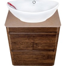 Тумба под раковину Style Line Атлантика Люкс Plus 60 СС-00002205 подвесная Старое дерево