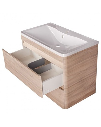 Тумба под раковину Style Line Атлантика Люкс Plus 60 СС-00002217 подвесная Ясень перламутр