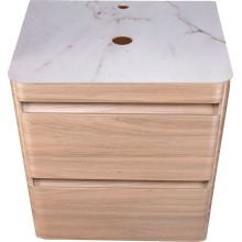 Тумба под раковину Style Line Атлантика Люкс Plus 60 СС-00002217 подвесная Ясень перламутр