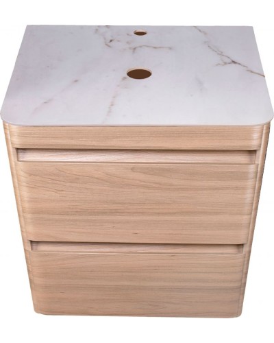 Тумба под раковину Style Line Атлантика Люкс Plus 60 СС-00002217 подвесная Ясень перламутр