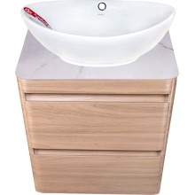 Тумба под раковину Style Line Атлантика Люкс Plus 60 СС-00002217 подвесная Ясень перламутр