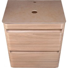 Тумба под раковину Style Line Атлантика Люкс Plus 60 СС-00002217 подвесная Ясень перламутр