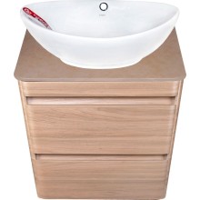 Тумба под раковину Style Line Атлантика Люкс Plus 60 СС-00002217 подвесная Ясень перламутр