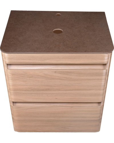 Тумба под раковину Style Line Атлантика Люкс Plus 60 СС-00002217 подвесная Ясень перламутр