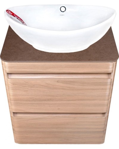 Тумба под раковину Style Line Атлантика Люкс Plus 60 СС-00002217 подвесная Ясень перламутр