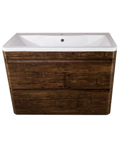 Тумба под раковину Style Line Атлантика Люкс Plus 90 СС-00002209 подвесная Старое дерево