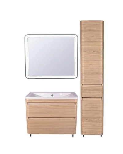 Тумба под раковину Style Line Атлантика Люкс Plus 90 СС-00002218 Ясень перламутр