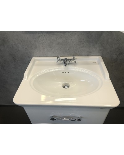 Тумба с раковиной Comforty Неаполь 65 00004148729 подвесная Белый глянец