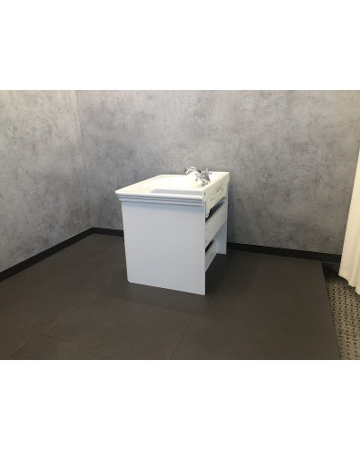 Тумба с раковиной Comforty Неаполь 65 00004148729 подвесная Белый глянец