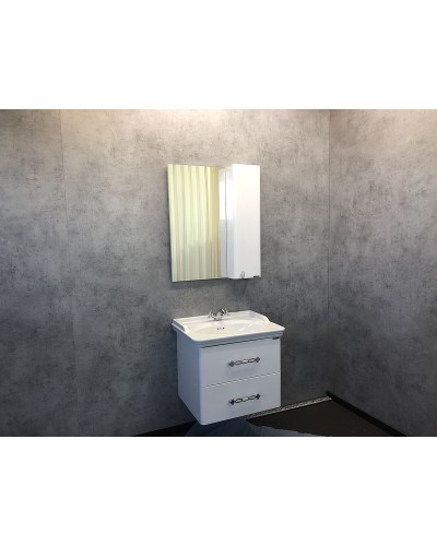 Тумба с раковиной Comforty Неаполь 65 00004148729 подвесная Белый глянец