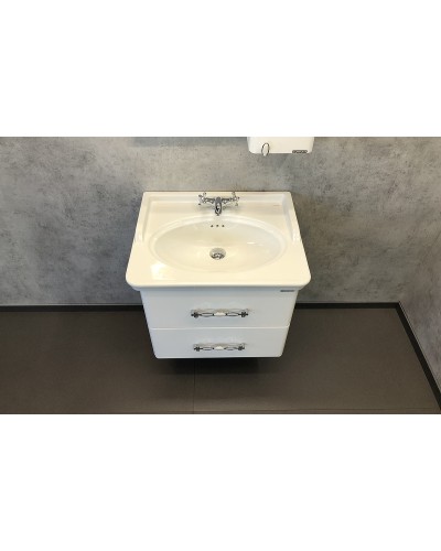 Тумба с раковиной Comforty Неаполь 65 00004148729 подвесная Белый глянец