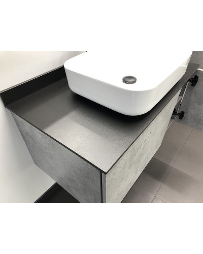 Тумба с раковиной Comforty Эдинбург 90 00004147997 подвесная Бетон светлый
