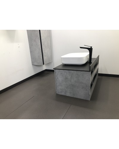 Тумба с раковиной Comforty Эдинбург 90 00004147997 подвесная Бетон светлый