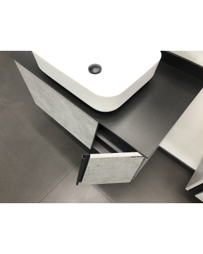 Тумба с раковиной Comforty Эдинбург 90 00004147997 подвесная Бетон светлый