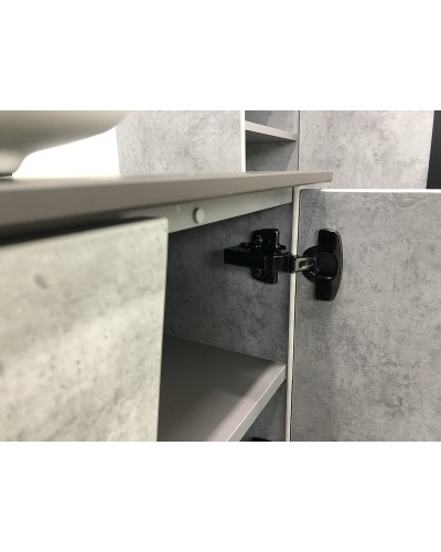 Тумба с раковиной Comforty Эдинбург 90 00004147997 подвесная Бетон светлый