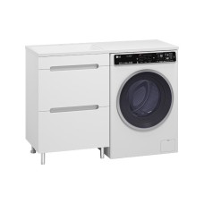 Байкал - 55 Тумба под стиральную машину 2 ящ .ПВХ / раковина левая