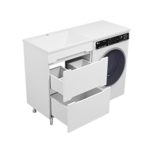 Байкал - 55 Тумба под стиральную машину 2 ящ .ПВХ / раковина левая