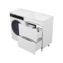 Байкал - 55 Тумба под стиральную машину 2 ящ .ПВХ / раковина правая
