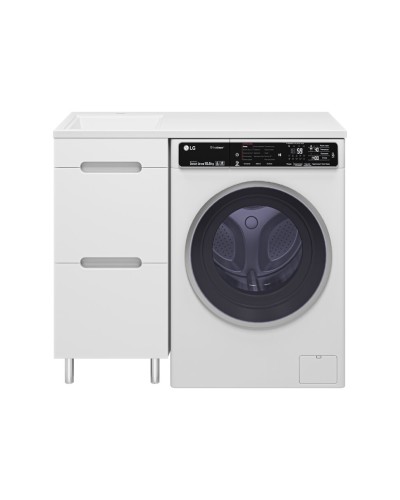 Байкал - 40 Тумба под стиральную машину 2 ящ .ПВХ / раковина левая