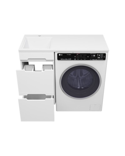 Байкал - 40 Тумба под стиральную машину 2 ящ .ПВХ / раковина левая