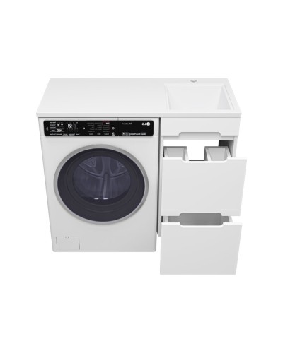 Байкал - 40 Тумба под стиральную машину 2 ящ .ПВХ / раковина правая