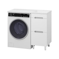 Байкал - 40 Тумба под стиральную машину 2 ящ .ПВХ / раковина правая