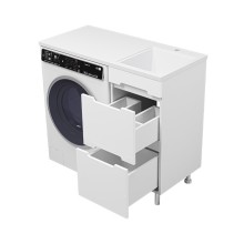 Байкал - 40 Тумба под стиральную машину 2 ящ .ПВХ / раковина правая