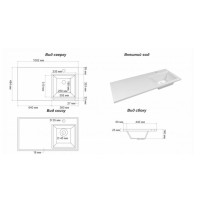 Байкал - 40 Тумба под стиральную машину 2 ящ .ПВХ / раковина правая