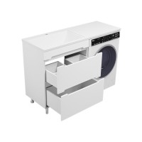 Байкал - 70 Тумба под стиральную машину 2 ящ .ПВХ / раковина левая