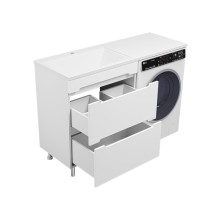 Байкал - 70 Тумба под стиральную машину 2 ящ .ПВХ / раковина левая