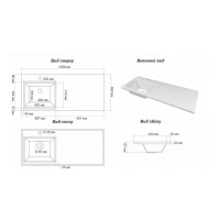 Байкал - 70 Тумба под стиральную машину 2 ящ .ПВХ / раковина левая