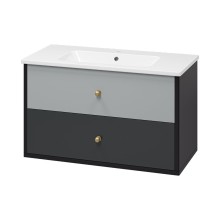 Кристиан -100 Тумба подвесная с 2 ящ. / раковина