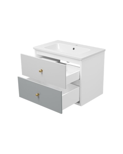 Анастейша - 80 Тумба подвесная с 2 ящ. / раковина