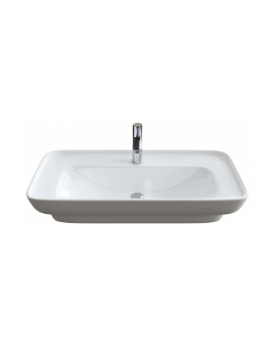 ENFIDA -100 Тумба напольная 3 ящ. белая мат. эмаль / раковина