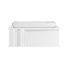 SAVOY - 90 Тумба подвесная с 1 ящ. белый / раковина