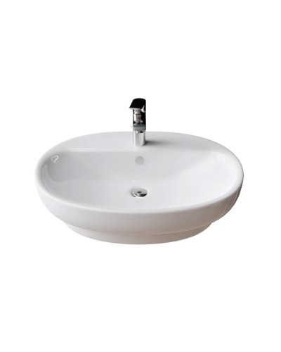 SAVOY - 80 Тумба подвесная с 1 ящ. белый / раковина