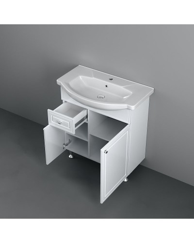 Тумба с раковиной Damixa RedBlu Palace One 75 M41-FSX0753WG-WCC075 Белая