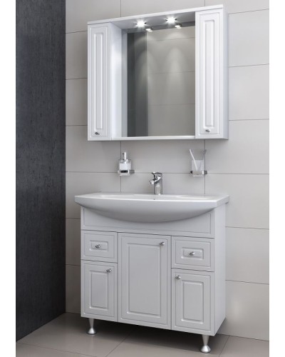 Тумба с раковиной Damixa RedBlu Palace One 85 M41-FSX0853WG-WCC085 Белая