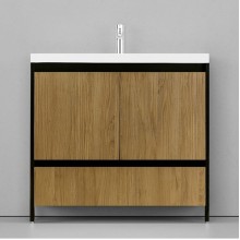 Тумба под раковину Velvex Klaufs 90.2D.1Y tnKLA.90.2D.1Y-617.217 Шатанэ Черная