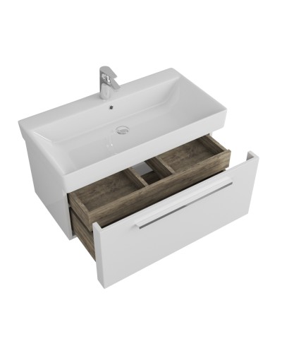 Тумба под раковину Owl 1975 Ragnar 85 OW020100 подвесная Белая