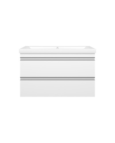 Ингрид - 90 Тумба подвесная с 2 ящ.эмаль / раковина