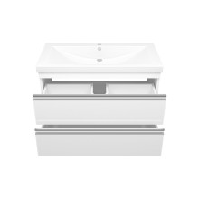 Ингрид - 90 Тумба подвесная с 2 ящ.эмаль / раковина