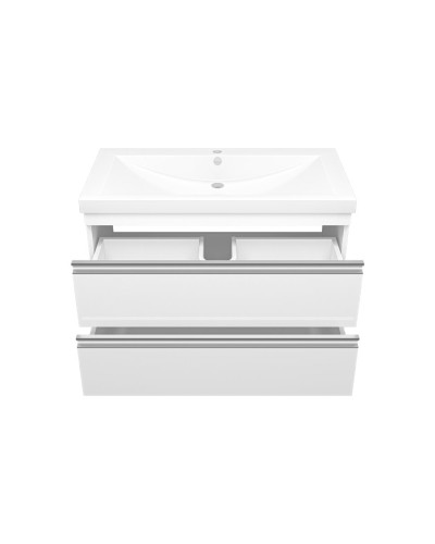 Ингрид - 90 Тумба подвесная с 2 ящ.эмаль / раковина