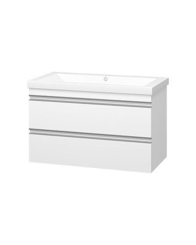 Ингрид - 90 Тумба подвесная с 2 ящ.эмаль / раковина