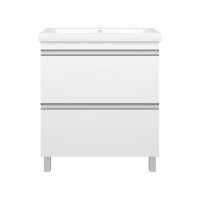 Ингрид - 75 Тумба напольная с 2 ящ.эмаль / раковина