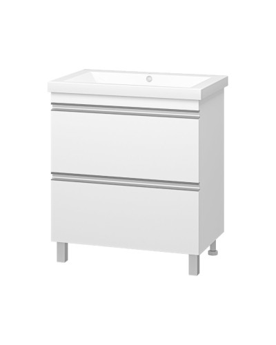 Ингрид - 75 Тумба напольная с 2 ящ.эмаль / раковина