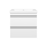 Ингрид - 60 Тумба подвесная с 2 ящ.эмаль / раковина